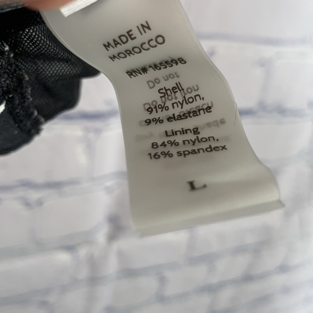 Andie Swim Womens Tropex Bikini Top Black Multicolor Print Beach Vacation L NWT - Picture 5 of 9